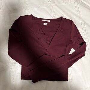 Babaton Contour Long Sleeve – Burgundy / Wine Size XS